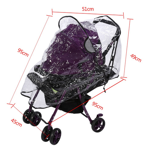 Funda Impermeable Transpirable Para Cochecito De Bebé Pushch