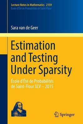 Libro Estimation And Testing Under Sparsity - Sara Van De...