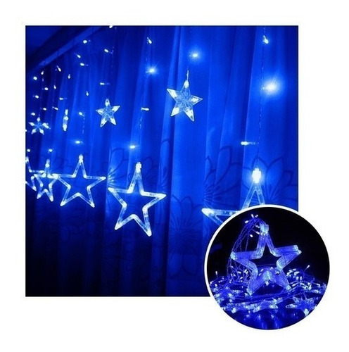 Extensión Luces Led Estrella X3m Luz Navidad Azul 2093