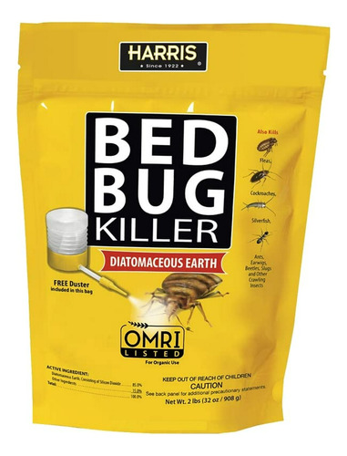 Bed Bug Killer, Tierra De Diatomeas (2 Libras Con Plumero)