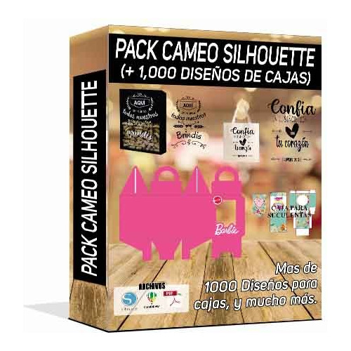 Pack Corte De Cajas (cameo, Fiesta, Cumpleaños, Regalos)