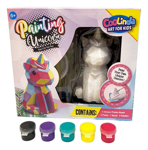 Set Talbot Coolinda Arte Yeso Unicornio + Elementos Kit X1