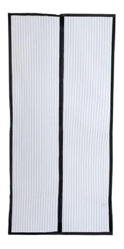 Malla Cortina Puerta Mosquitero Magnético Mosquitos Insectos Color Negro
