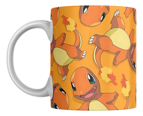 Taza Ceramica Anime Pokemon Charmander Primera Generacion