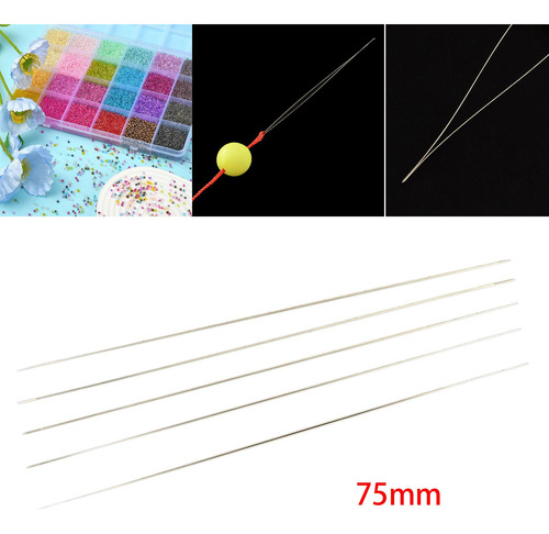 2 X 5x Agulhas Grandes Para Miçangas Para Miçangas Para