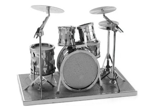 Batería Musical Drumset Rompecabezas Metálicos 3d (Usado)