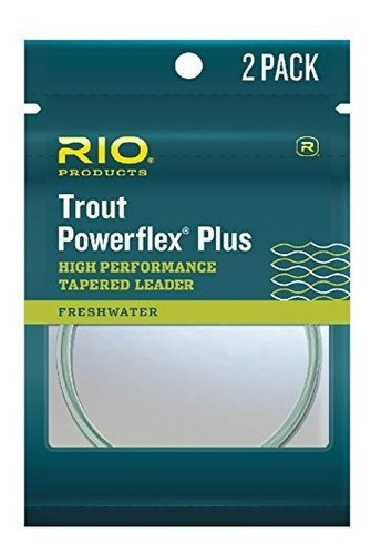 Rio Powerflex Plus 7,5 Pies 1x Líder 2-pack.
