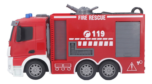 Juguete De Camión De Bomberos Con Control Remoto Rc Interact