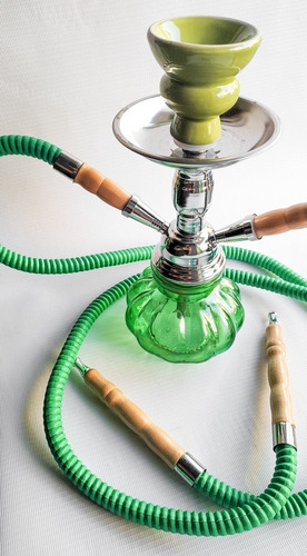 Imagen 2 de 6 de Narguila Shisha Mediana 27 Cm + Carbones Y Esencia