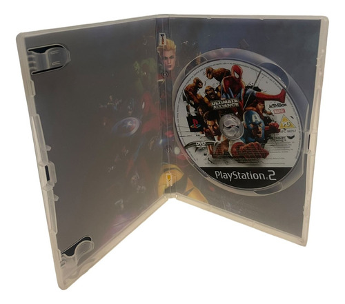 Ultimate Alliance Play 2 Com Capa E Pôster Ps2