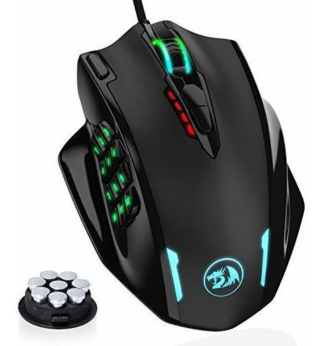 Redragon M908 Impact Rgb Led Mmo Mouse Con Botones Laterales