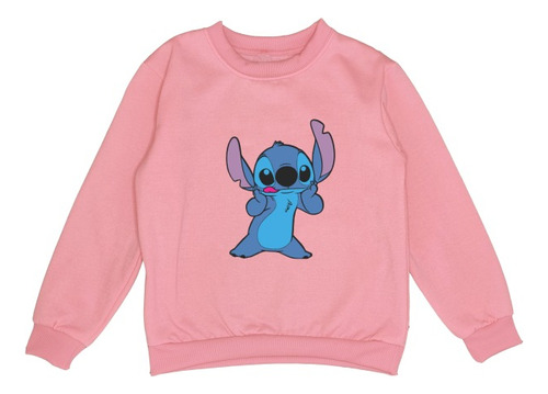 Buzos Niños Y Niñas En Felpa Estampado Stitch