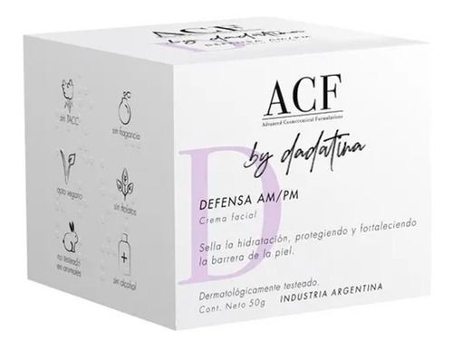 Imagen 2 de 2 de Acf By Dadatina Crema Facial Defensa Am/pm Humectante