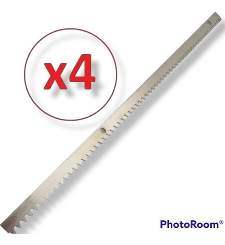 Imagen 1 de 2 de Pack 4mt Cremallera Metalica Portones Electrico / Pormatic