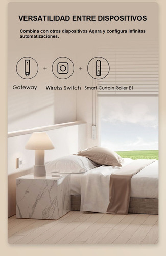 Imagen 6 de 7 de Aqara Motor Cortina Roller E1 Zigbee Homekit, Alexa & Google