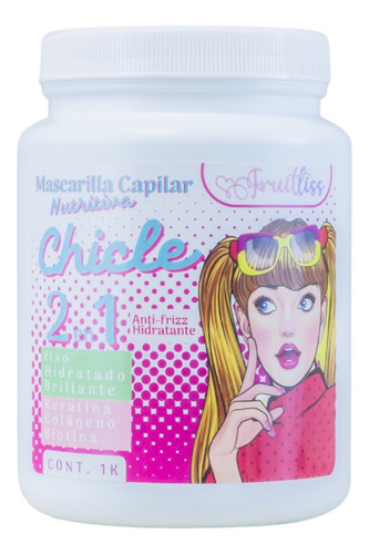 Mascarilla Capilar Chicle 1k - Anti Frizz + Hidratante