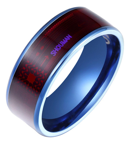 4 Anillo Usable Inteligente, Anillo De Pantalla Azul Mi