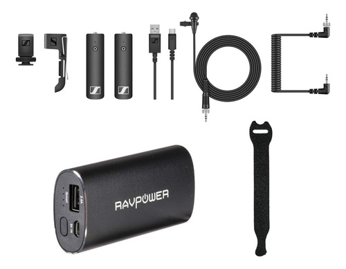 Sennheiser Xsw-d Portab Lavalier Set Con Me2-ii Lav, Ravpowe