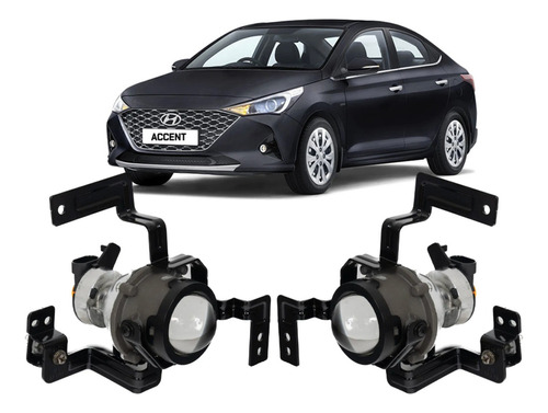 Neblinero Para Hyundai Accent 2021 2023 Par