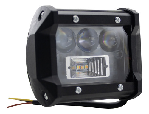 Barra Led C/display 12/24v Blanco Baliza Ambar Intermitente