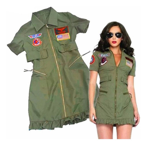 Vestido De Vuelo Con Uniforme De La Fuerza Aérea Estadounide