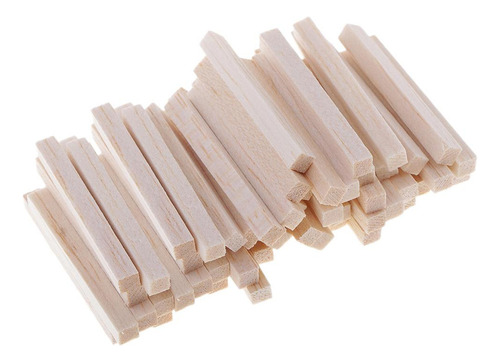 , 60pcs Bloques De De Balsa Modelado De Bricolaje Artesanía