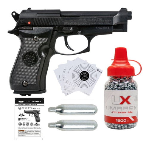 Marcadora Beretta Co2 Blowback 84fs Metal Bbs .177 Xtreme C