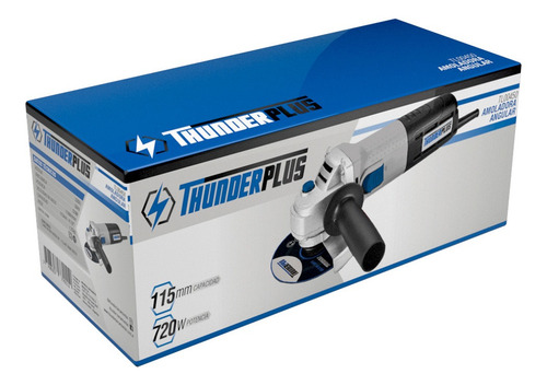 Imagen 2 de 5 de Amoladora Angular 115mm 720w Thunderplus Tl00450