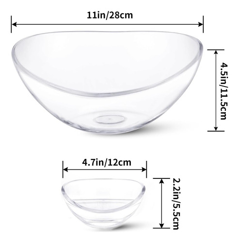Moligou Chip Y Dip Bowl Set, Tazón Para Servir Con Chips Y