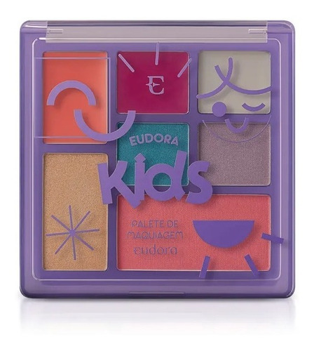 Palete De Maquiagem Poder Colorido Eudora Kids - 7g