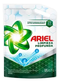 Jabón Liquido Ariel 2,7 Litros Limpieza Profunda