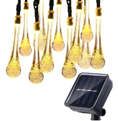 Luces Solares Pack Guirnalda Luces Solares Exterior Jardin