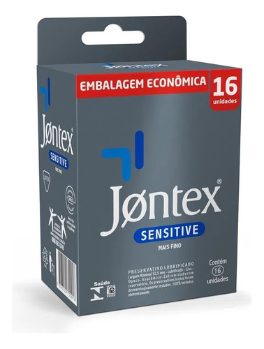 Preservativo Jontex Sensitive Mais Fino 30 Caixas