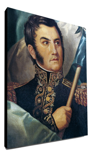 Cuadro Jose De San Martin Procer Argentina 40x30 Cm