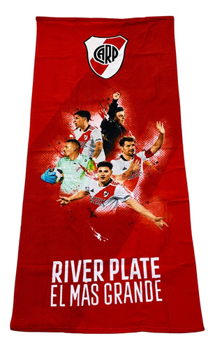 Toallon Playero River Plate Con Licencia Oficial Zona Norte