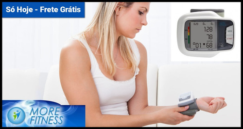 Aparelho Monitor Medidor Pressão Pulso Com Voz More Fitness
