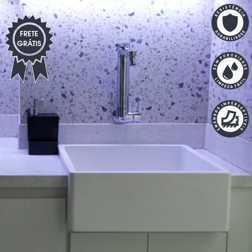 Imagem 2 de 7 de Cuba Cozinha Farm Sink 40 Cm Estilo Fazenda Frete Grátis