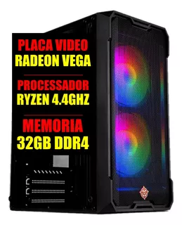 Pc Gamer Amd Ryzen 5 5600g 4.4ghz / 32gb Ddr4 / Ssd 480gb