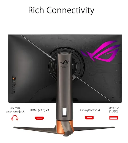 Asus Rog Swift 360hz 27 1440p Hdr Gaming Monitor (pg27aq...