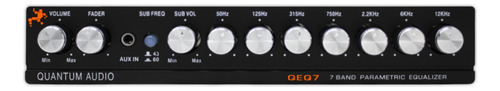 Ecualizador Paramétrico 7 Bandas Quantum Audio Qeq7 7v Max