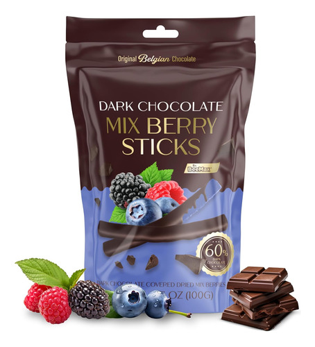 Palitos De Frutas Cubiertos De Chocolate Belga Frutas Secas