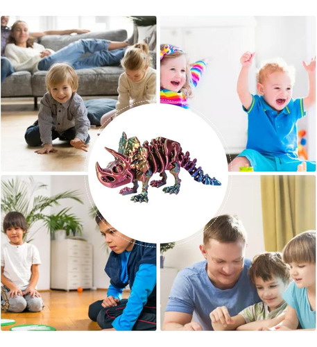 Figura De Dinosaurio Impresa En 3d, Juguete De Dinosaurio
