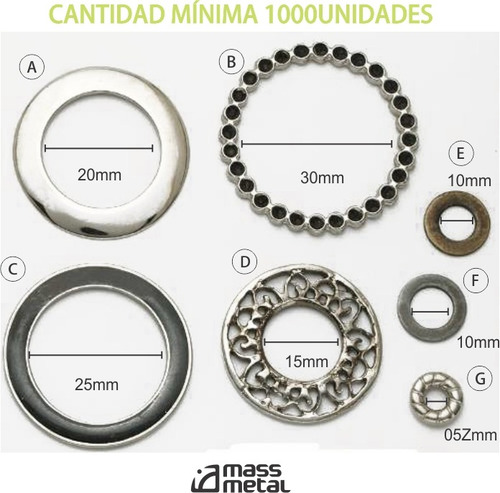 Imagen 8 de 10 de Etiquetas Metálicas Personalizadas X 1000 Unidades