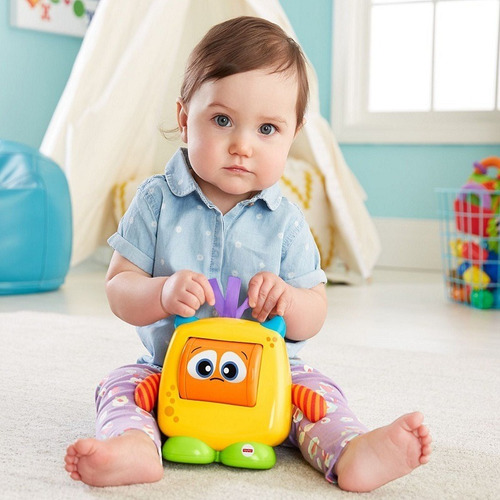 Muñeco Con Cuerpo De Robot Bebe Fisher Price Amarillo Nuevo
