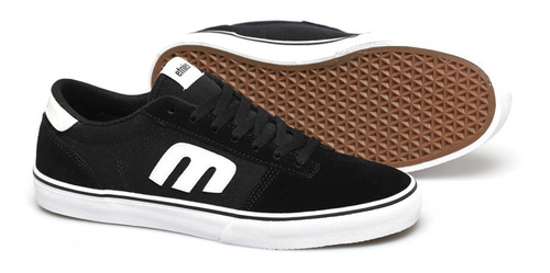 Imagen 4 de 7 de Tenis Etnies Calli Vulc Negro Skate Hombre