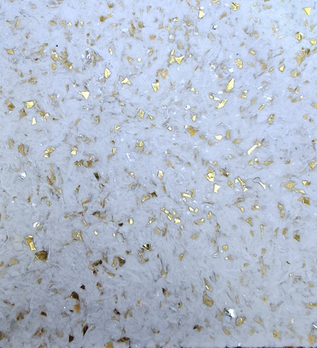 Papel De Parede Líquido Premium Branco Glitter + Desempenade Branco