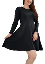 Comprar Vestido Corto Casual Elegante, Vestido Ligero Manga Larga