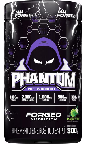Phantom Pre-entrenamiento , Beta Alanina Y Creatina 300g For