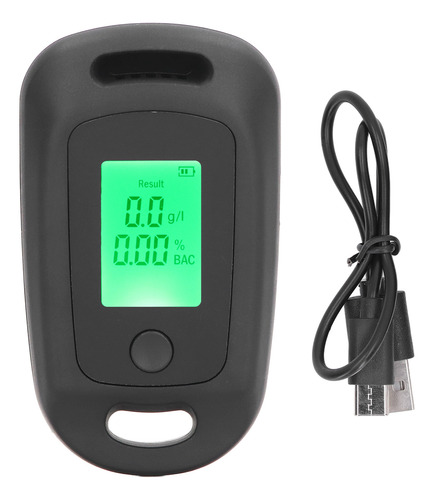 Detector De Alcohol Recargable Por Usb De Alta Precisión
