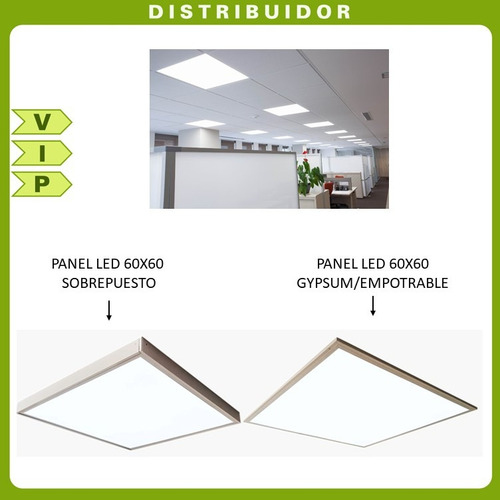 Panel Lampara Led 60x60 6500k 48w Gypsum Empotrable Slim
